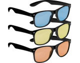 Sonnenbrille mit farbigen Gläsern