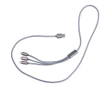 4in1 Extralanges Ladekabel, USB, Micro USB, C Type und IOS