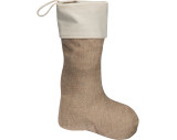 Weihnachtssocke aus Jute